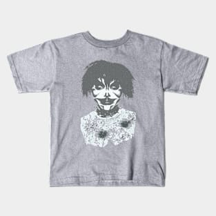 Creepy killer clown face Kids T-Shirt